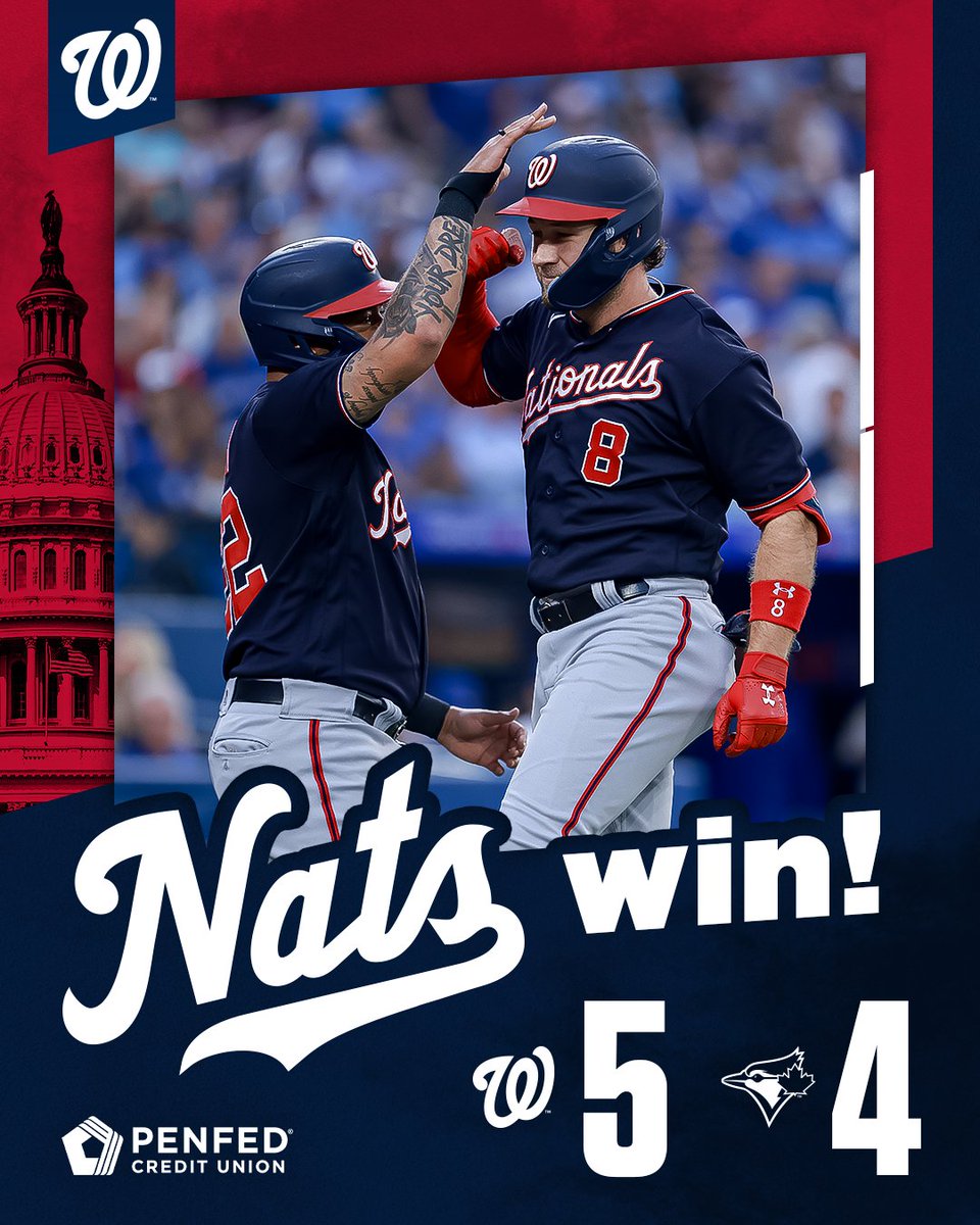 Nationals's tweet photo. Put a Curly W in the books!

#NATITUDE https://t.co/7Uzfp6cUQw