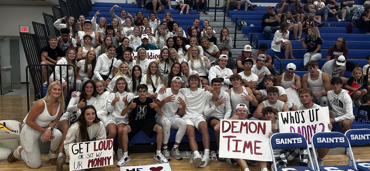 A Great Day to be a Demon (@demonpride1) on Twitter photo Great support from <a href="/BisHighStudents/">BHS STUDENT SECTION</a> as they cheered <a href="/Demon_VB/">Demon Volleyball</a> to a victory over St. Mary’s. Great support from <a href="/BisHighStudents/">BHS STUDENT SECTION</a> as they cheered <a href="/Demon_VB/">Demon Volleyball</a> to a victory over St. Mary’s.