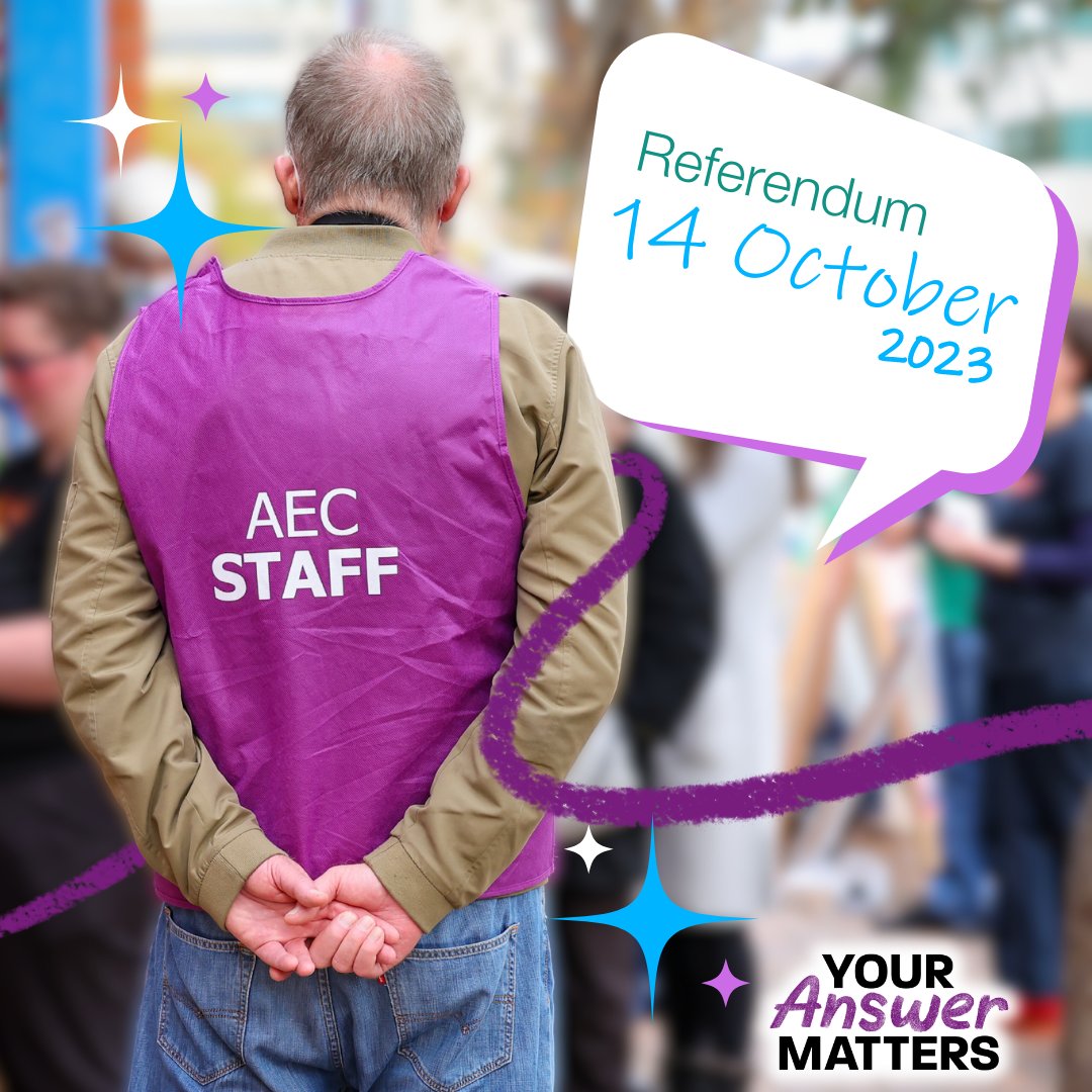 The 2023 Referendum has been officially announced for Saturday 14 October 2023. It's been 24 years since the last referendum, so make sure you're enrolled to vote or that your details are up to date! aec.gov.au