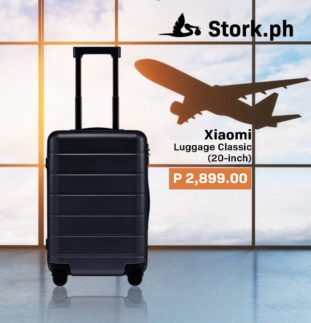 stork_ph's tweet photo. The Xiaomi Luggage Classic (20-inch) is the perfect travel companion for your next adventure. Its durable design and ample storage space make it easy to pack everything you need, and the 360 degree spinner wheels ensures smooth maneuverability.

#StorkPH #SureKaDito https://t.co/k4Gm5S8tQJ