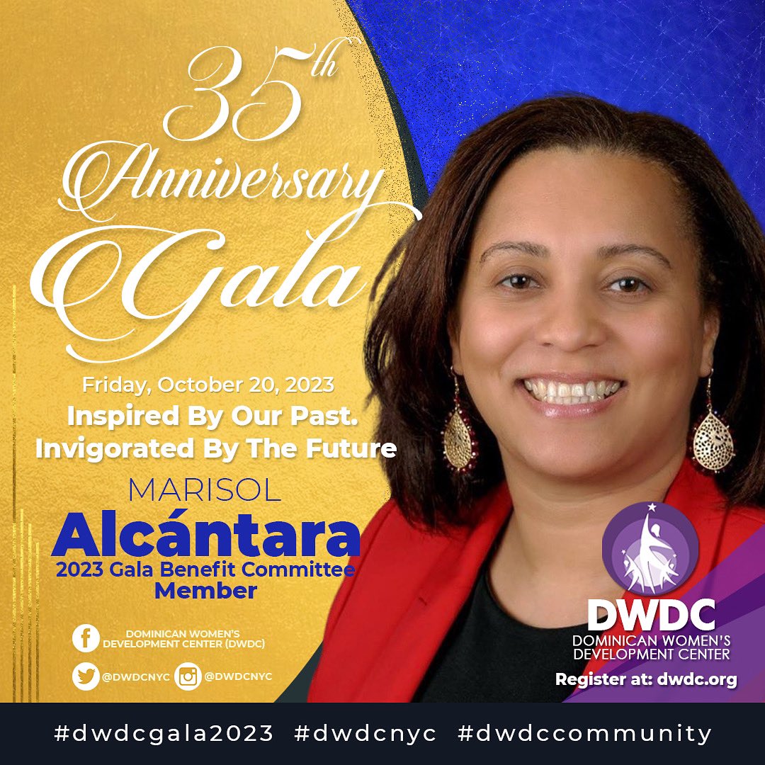 A reason why you should invest into DWDC: 35 years of leadership, community and justice. Our Gala Member Marisol Alcantara invites you to our 35th Anniversary Gala: on Friday, October 20, 2023. Buy your ticket now: fundraise.givesmart.com/e/sRc7Rg?vid=1…