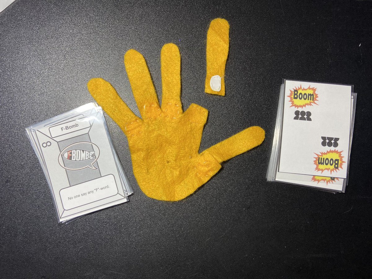 Gloves are not very useful when difusimg bombs…try not to lose fingers in Boom Squad, a party game for 3-7 players!