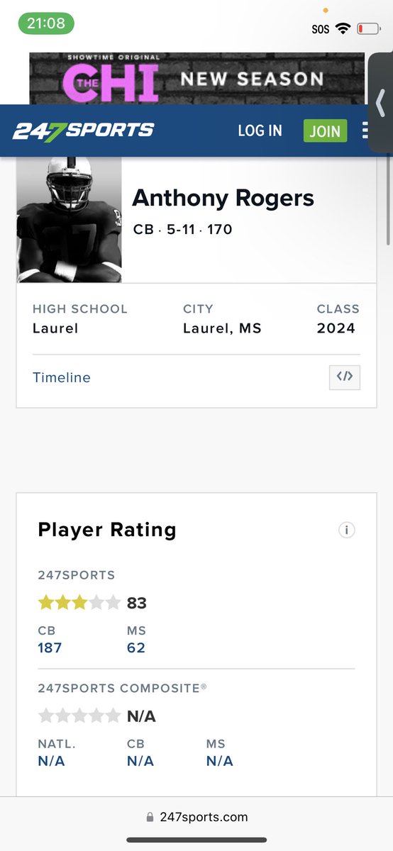 AnthonyRogers0's tweet photo. Blessed to be an 3star on 247 sports 
#AGTG 
@Coach_CJBailey 
@coachclay_ 
@1_focused_coach https://t.co/nkAA6rpR9J