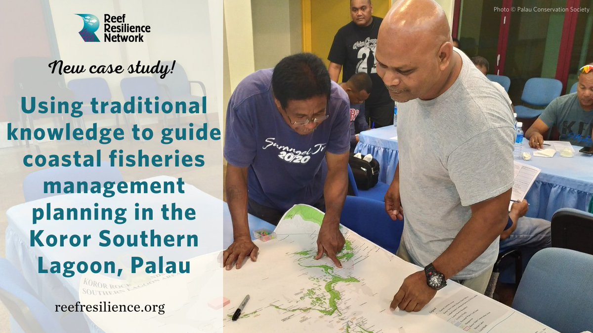 Marine managers in Koror, Palau used #traditionalknowledge to develop a coastal fisheries management plan. Find out how through our newest case study: reefresilience.org/case-studies/p… #fisheriesmanagement