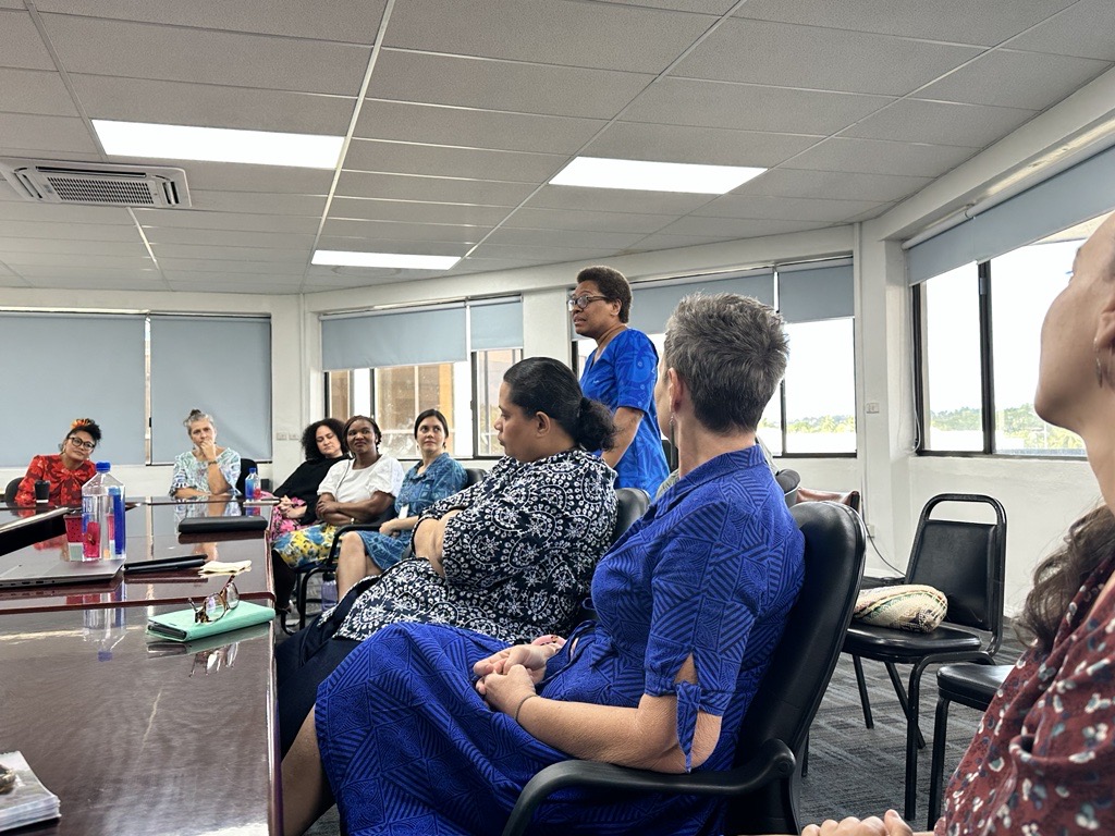 spc_cps's tweet photo. #PacificPeoples | Thrilled to see SPC #women leaders making time in their packed calendars to engage with our new executive, Maria Fuata, on #genderequality &amp; #leadership. Inspiring discussions are taking place, paving the way for progress.
#LeadingWithEquality #WomenInLeadership https://t.co/i3rUQtTq1v