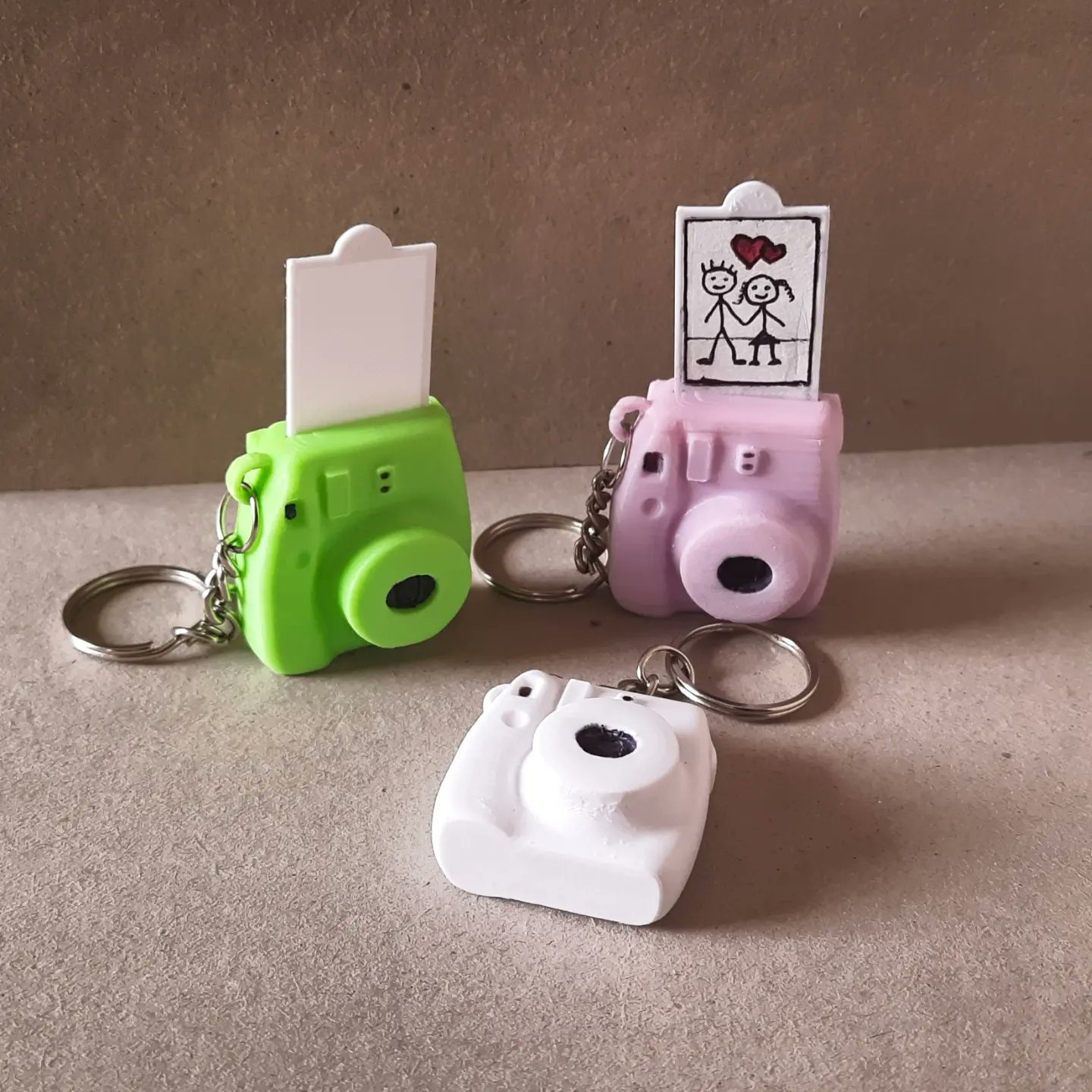 Mini polaroid keychain deals