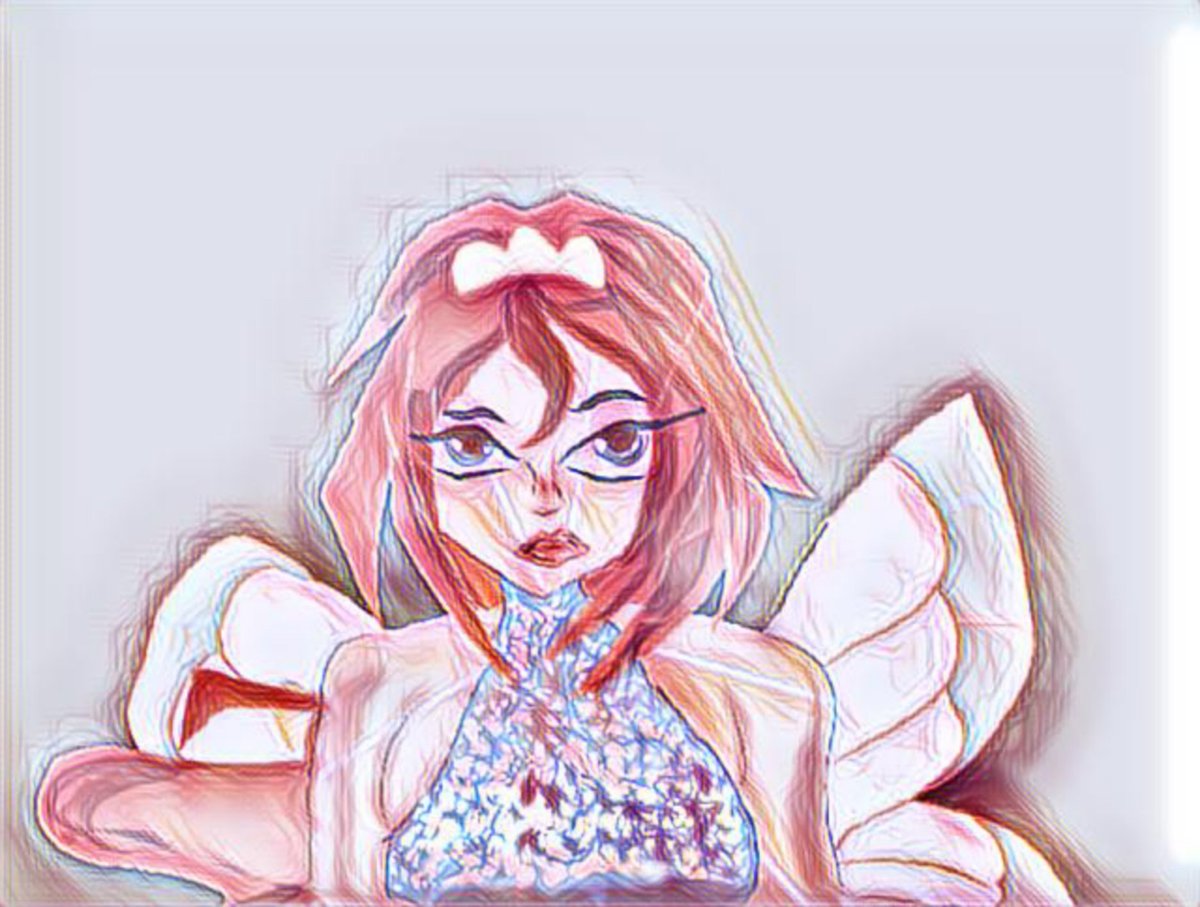 selenaj47's tweet photo. Bloom from winx club drawing was going to do sky behind her but didn't turn out right so might draw it I the next one #winxclub #bloomfanart #winxclubbloom #fanart #anime #followme #shareandlike please don't steal just ask if u can repost if u do give credit and thanks u love u!! https://t.co/ox171NGy33