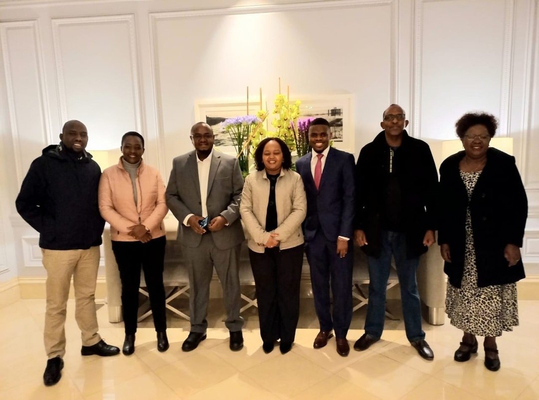 A #tbt when I held a consulatative meeting  with CS @kipmurkomen CS @HonTuya CS @HonAdenDuale CS @WahomeHon & Gov @AnneWaiguru in Washington D.C 
#KenyaKwanzaDelivers
#climatesummit2023