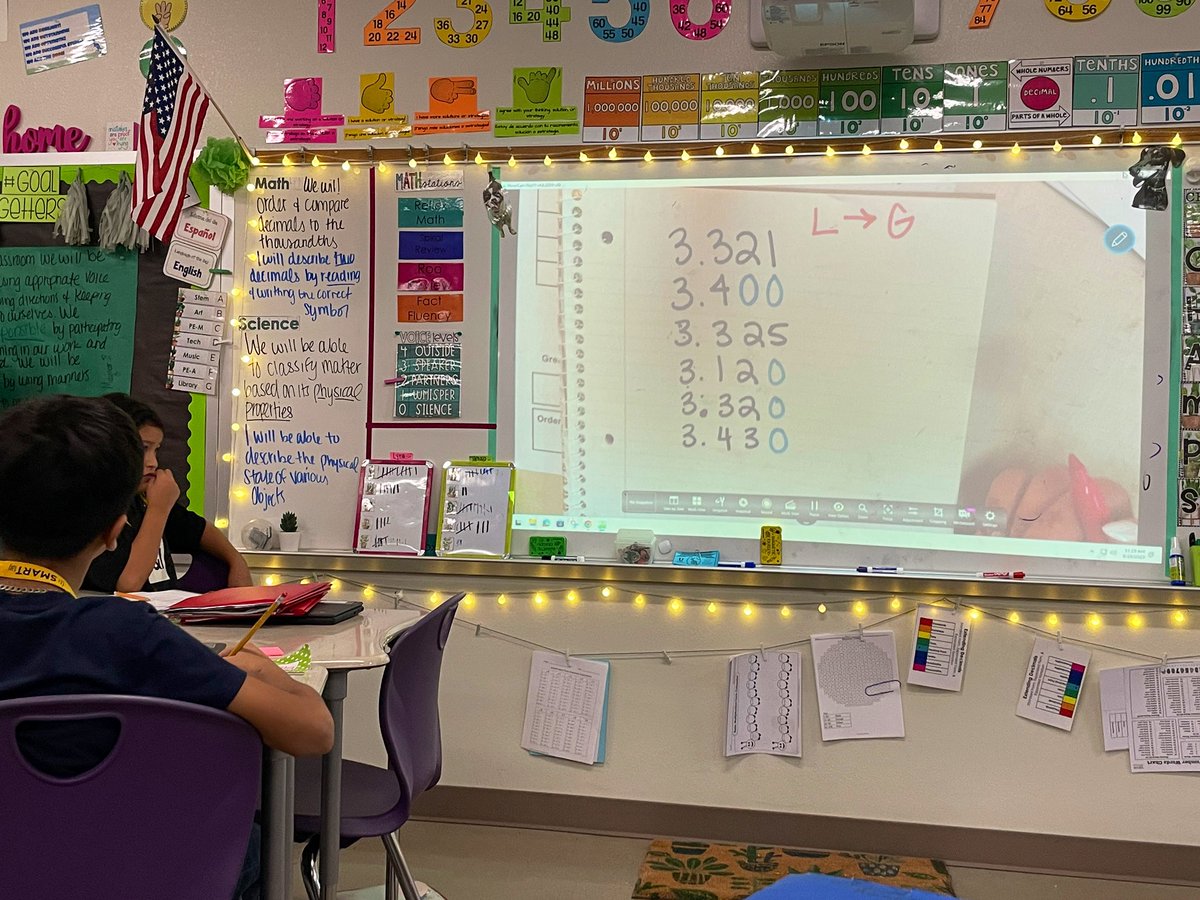 MrsMuro2018's tweet photo. 5th grade classes were Rockin’ &amp; Rollin’ today at Roo Nation! Our class mission statements from Leader In Me, Brag Boards and objectives were on point! Students were engaged in discussions on ordering decimals and POV! #HopToTheTop 🥳🦘🥳 https://t.co/wd3M7rO6Px