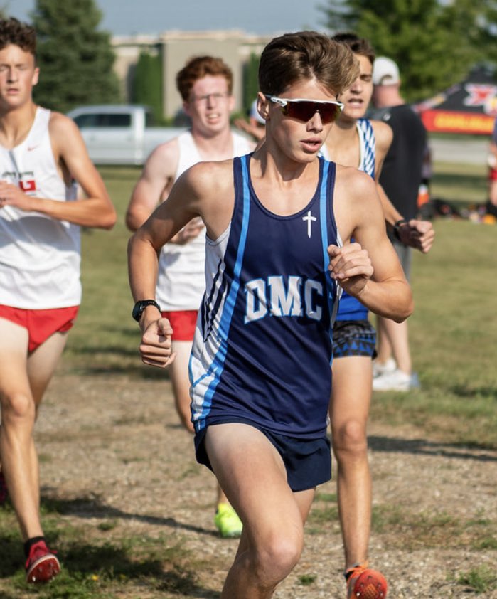 DMCAthletics's tweet image. 💥Leading the way for the Lions tonight - Collin Houg with a 5th place finish &amp;amp; Josh Hagenberg with a 9th place finish overall.  #keepworking #goodstart