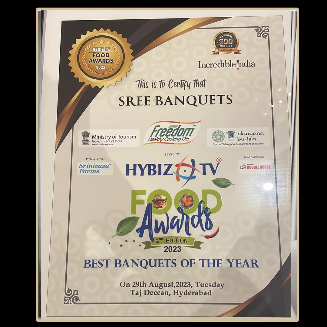 Applause to @1980smilitary & #SreeBanquets, deserving winners of Best Authentic Cuisine & Best Banquet awards! 🍽️ Here's to more culinary greatness and unforgettable events! 🎉👏 @sahugarapati7 @srikarvytla @phanikvarma @harish_peddi