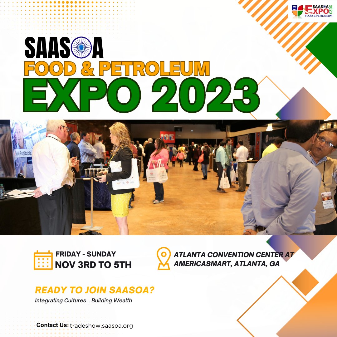 SAASOA's tweet image. Fueling Retail Evolution: Join us at #SAASOAExpo2023 in Atlanta, Nov 3-5. Redefining convenience with 250+ vendors, 6000+ attendees after a 3-year pause. Don't miss the convergence of business, education, and culture! 🛍️✨Learn more:  tradeshow.saasoa.org