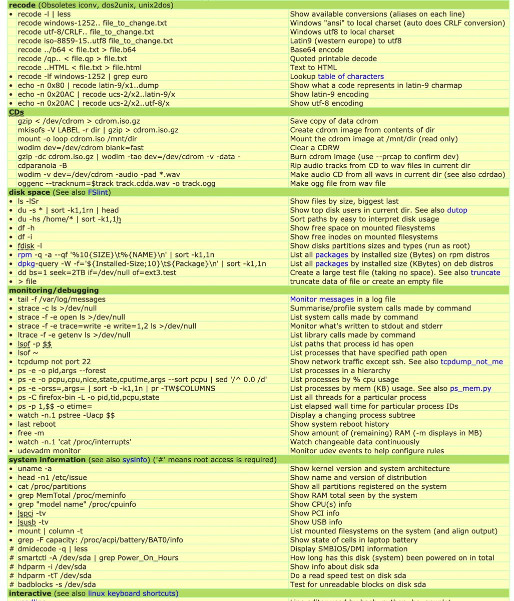gp_pulipaka's tweet photo. Linux Commands to Know! #BigData #Analytics #DataScience #AI #MachineLearning #IoT #IIoT #PyTorch #Python #RStats #TensorFlow #Java #JavaScript #ReactJS #GoLang #CloudComputing #Serverless #DataScientist #Linux #Programming #Coding #100DaysofCode  
https://t.co/SAgidnjKHW https://t.co/GOAhY3JZlM