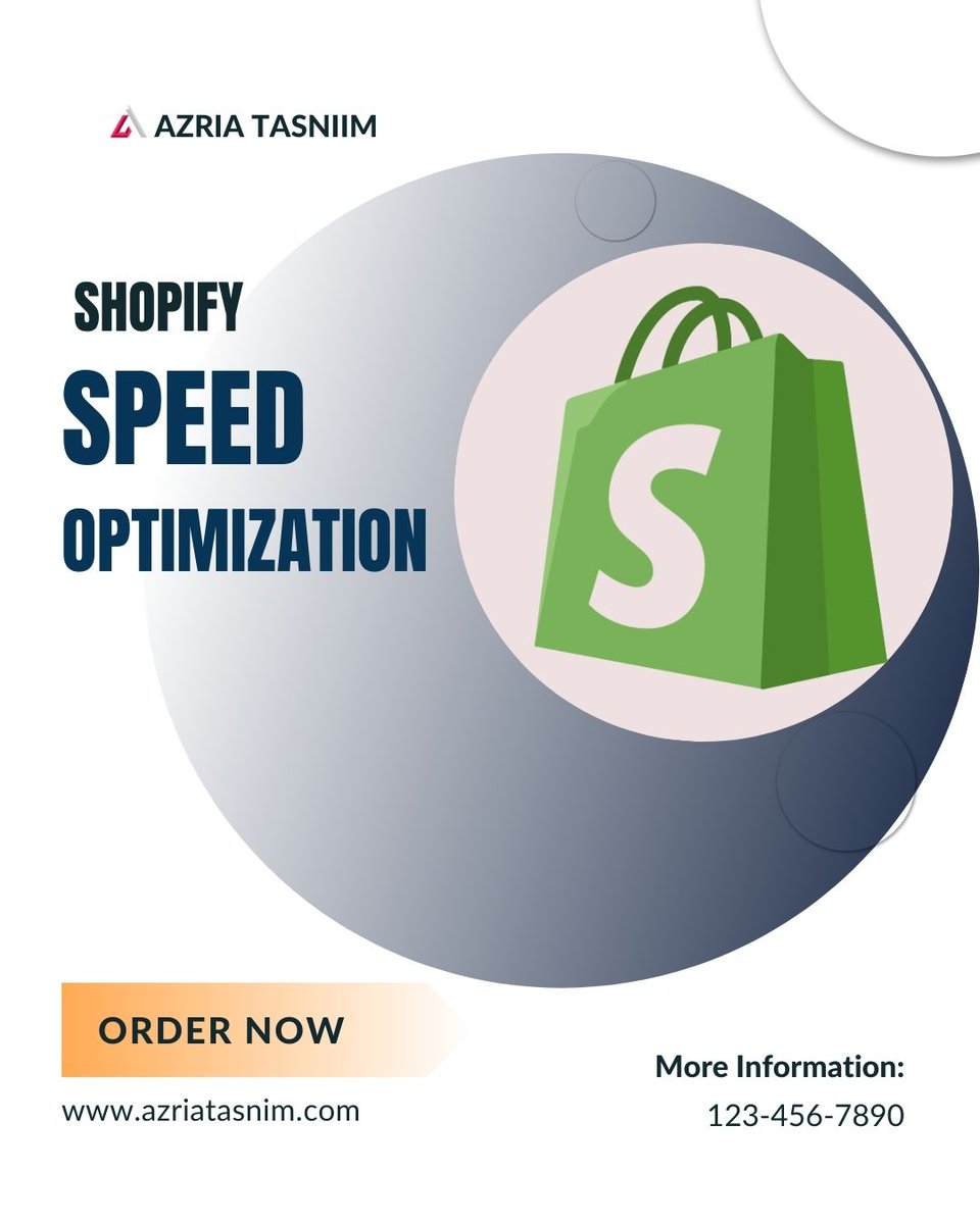 AzriaTasnim's tweet photo. 📷Shopify speed optimization refers to the process of improving the loading speed and overall performance of a Shopify online store. Book a free consultancy for learning more: https://t.co/P8U7Bxv8j0
📷Hire me: https://t.co/HLU80Mc3pP
#shopifystore #shopifywebsite #speedup https://t.co/KECGoDCUR1