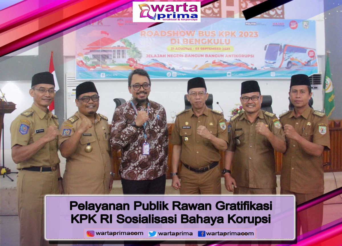 WartaPrima's tweet photo. Pelayanan Publik Rawan Gratifikasi, KPK RI Sosialisasi Bahaya Korupsi
https://t.co/y1ITB8Cjth
#wartaprima
#indonesia
#bengkulu
#mediasiber
#mediaonline
#rawangratifikasi
#bahayakorupsi
#kpkri https://t.co/BwvijdtFu4