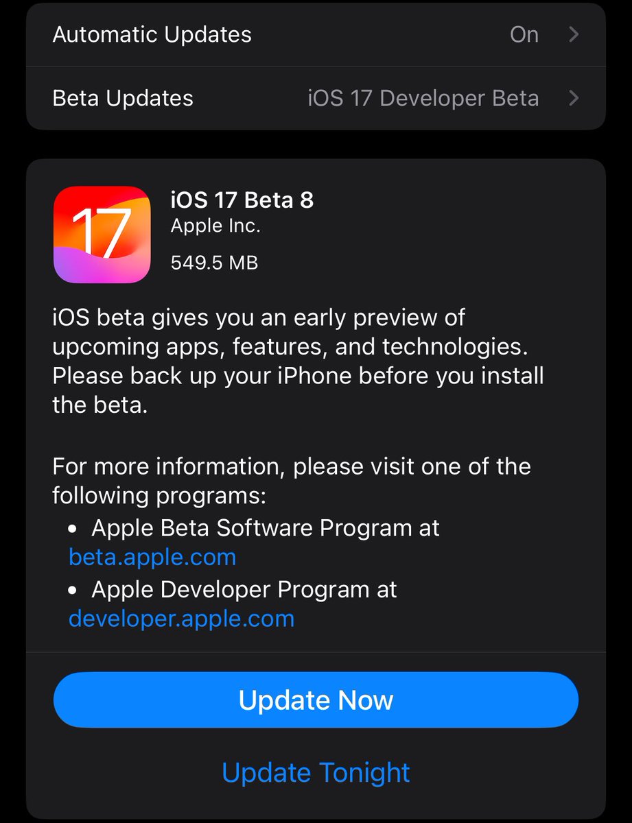 Tech_Amigo_Dany's tweet photo. Im all in!!!
#iOS17Beta8 https://t.co/s3uJtjdbyy