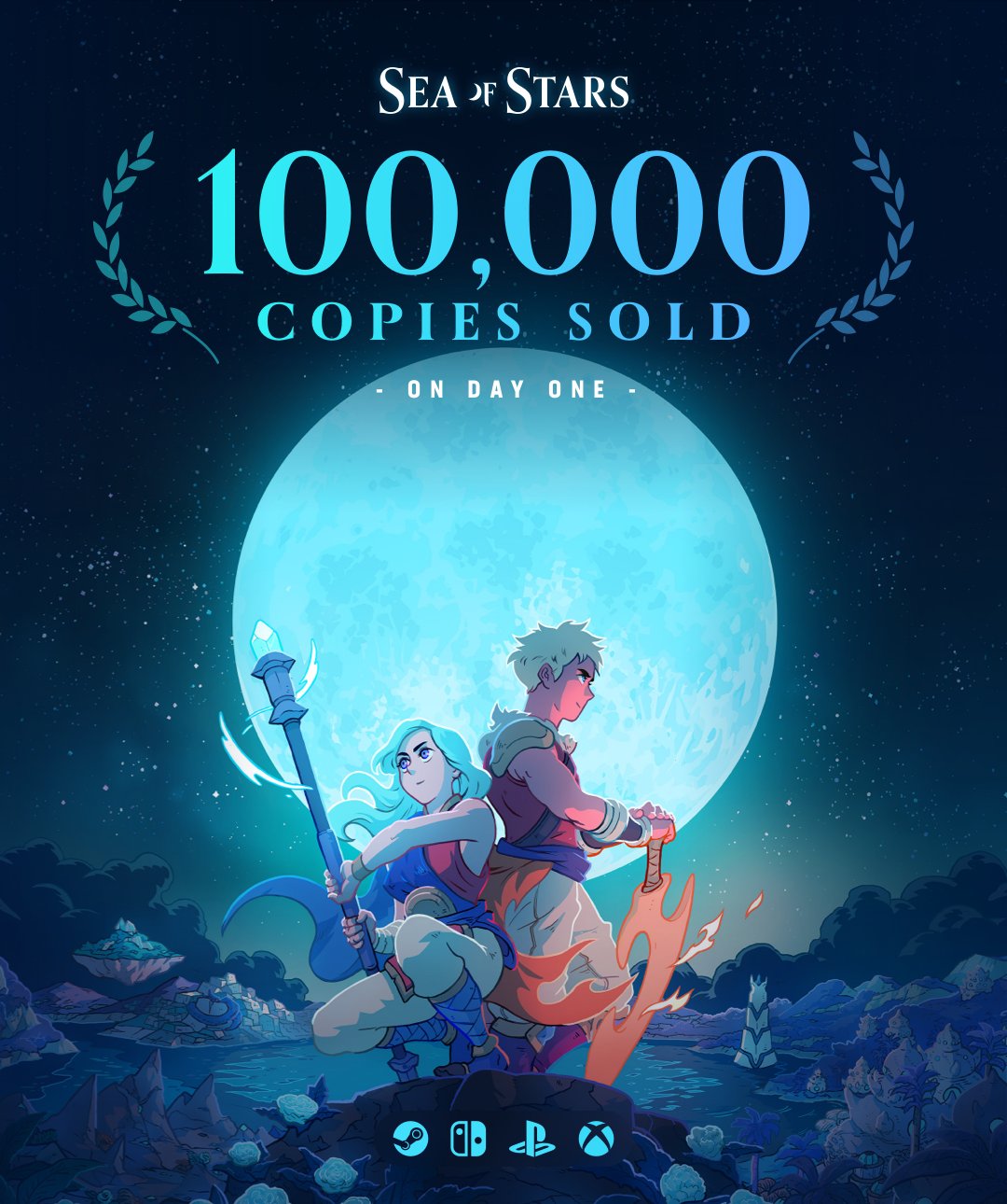 Okami Games on X: Sea of Stars has sold 100,000 copies in its first 24  hours. From Kickstarter to Metacritic Must-Play - and now over 100K units  sold day one. Pretty awesome.