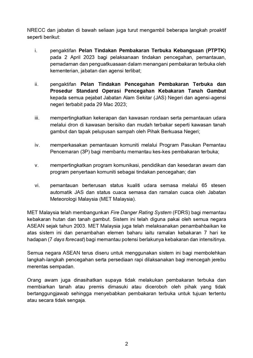 nresmalaysia's tweet photo. [Kenyataan Media]

𝐋𝐀𝐍𝐆𝐊𝐀𝐇-𝐋𝐀𝐍𝐆𝐊𝐀𝐇 𝐏𝐄𝐍𝐂𝐄𝐆𝐀𝐇𝐀𝐍 𝐏𝐄𝐌𝐁𝐀𝐊𝐀𝐑𝐀𝐍 𝐓𝐄𝐑𝐁𝐔𝐊𝐀 𝐃𝐀𝐍 𝐉𝐄𝐑𝐄𝐁𝐔 𝐌𝐄𝐑𝐄𝐍𝐓𝐀𝐒 𝐒𝐄𝐌𝐏𝐀𝐃𝐀𝐍

#NRECC
#MalaysiaMADANI https://t.co/ptgZHxVec4