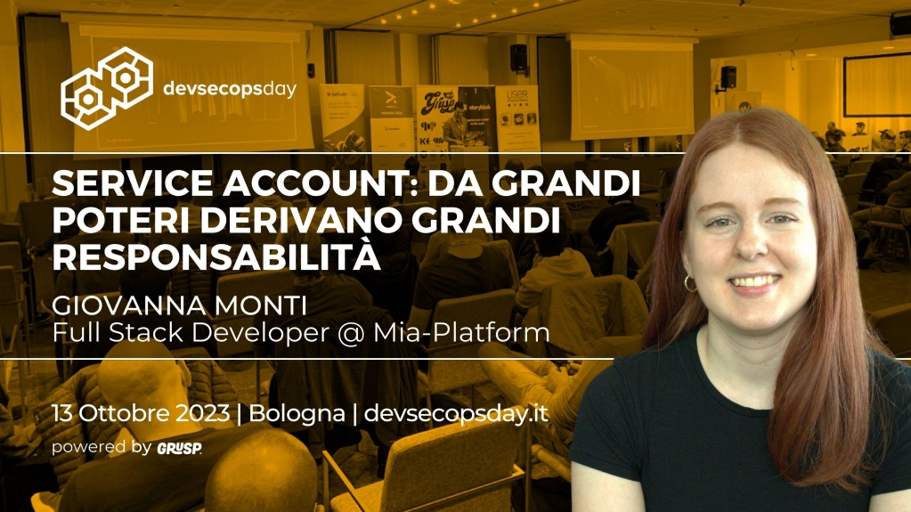 containerdayit's tweet image. &quot;Service Account: da grandi poteri derivano grandi responsabilità&quot; sarà il talk di Giovanna Monti, Full Stack Developer @ Mia-Platform, durante #devsecopsday.
Leggi l&apos;abstract
👉devsecopsday.it

#devsecopsday23 #DevSecOps #DevOps #IncontroDevOpsItalia #Cybersecurity