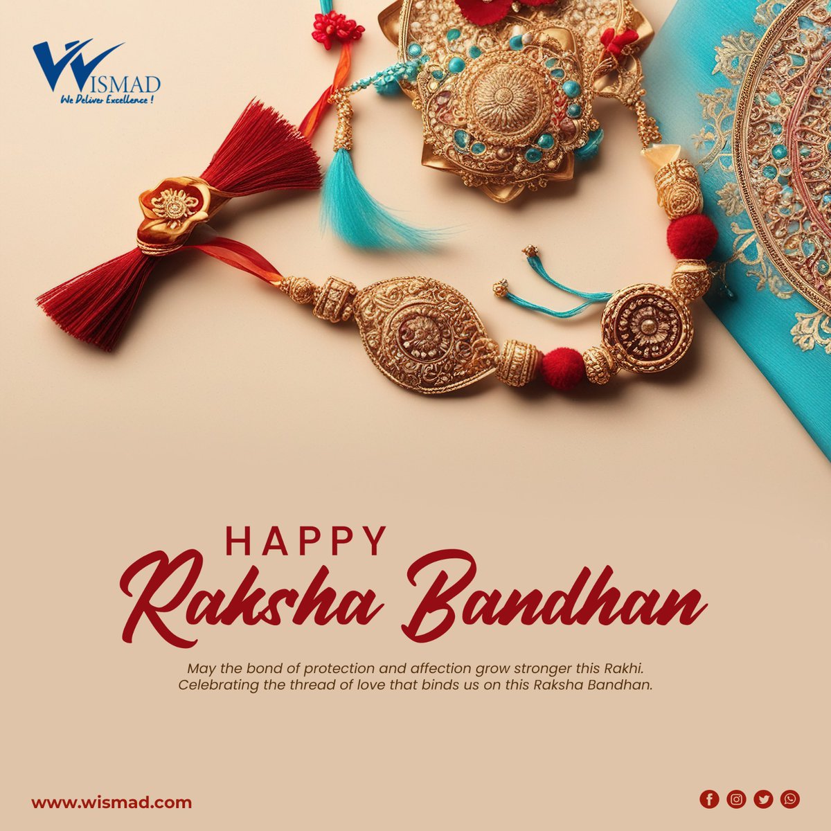 wismaddotcom's tweet photo. May this Rakhi bring you everything you desire and everything you dream of. May success accompany you in every step that you take. Have A Blessed Rakhi!

#RakshaBandhan  #रक्षाबंधन  #राखी #WISMAD https://t.co/BIsDnLRbj3