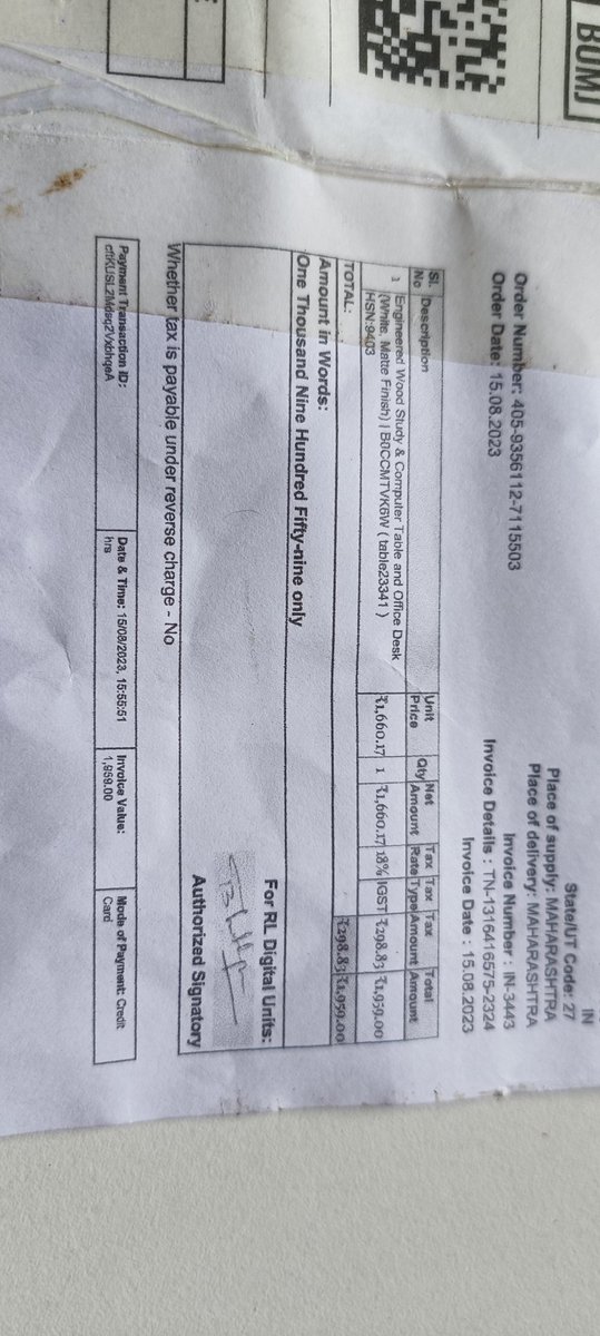 Jerusha_R1's tweet photo. @amazonIN The product is damaged &amp; has a 10 day return policy.Return or exchange is denied &amp; customer care cannot be reached.Last product was charged but I never received it nor I received my money back.
It is very disappointing to run a big brand under these fraudulent policies. https://t.co/y5DCwjHQbd