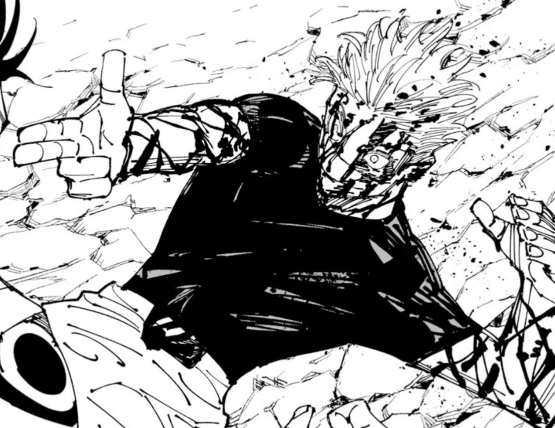 satoru gojo is not only a girl snack, not a girl meal but the entire girl BUFFET, this man is genuinely so cool y’all #jjk234 #jjkspoilers