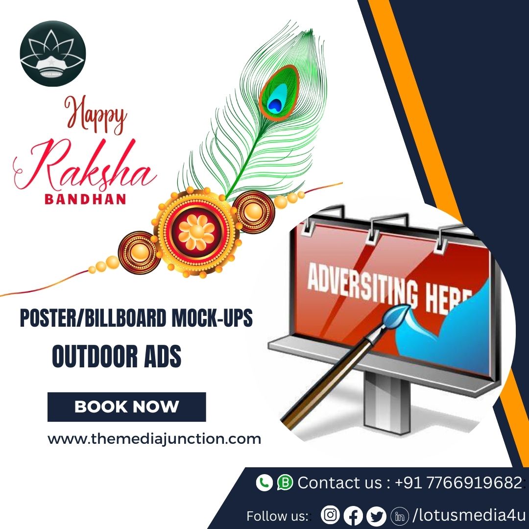 media_junction1's tweet photo. HAPPY RAKSHA BANDHAN outdoor Advertising.. The creative signage solutions... let's promote your business with the advertising services ... We provide just for you Contact us:☎ +91 7766919682 #unipol #hoding #outdooradvertising #ad #outdoorsignage #design #creation #poster #buss https://t.co/LAF2UVG40N
