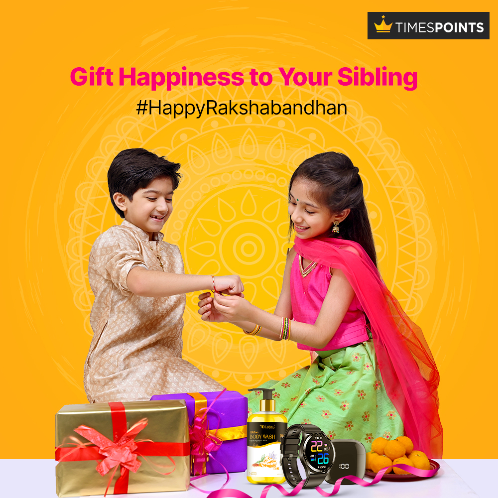 Unwrap Joy This Raksha Bandhan with TimesPoints! 📷📷 Choose the Perfect Gift for Your Sibling and Celebrate the Bond of Love.
Shop NOW : bit.ly/3OY9oCD

#rakshabandhan #SiblingLove #TimesPoints