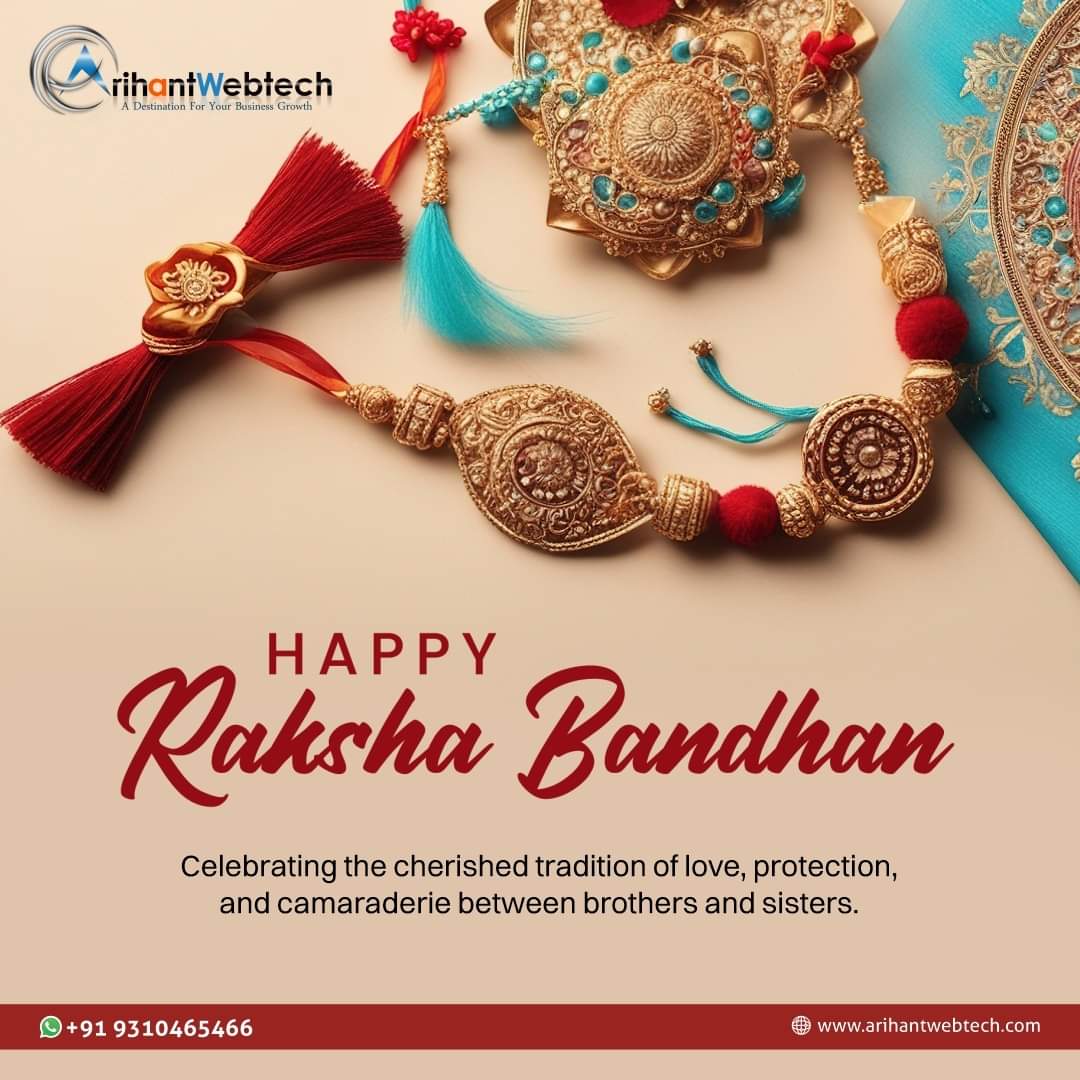 arihantwebtech's tweet photo. On this special day of Raksha Bandhan, let's celebrate the beautiful bond between brothers and sisters, showering love, protection, and lifelong memories.
https://t.co/PiVj6OUC2U
#ArihantWebtech #Ecommerceseo #Keywords #RakshaBandhan #SiblingLove #FamilyBonding https://t.co/CjvACctV1f