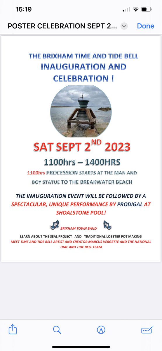 Brixham Time & Tide Bell tweet media