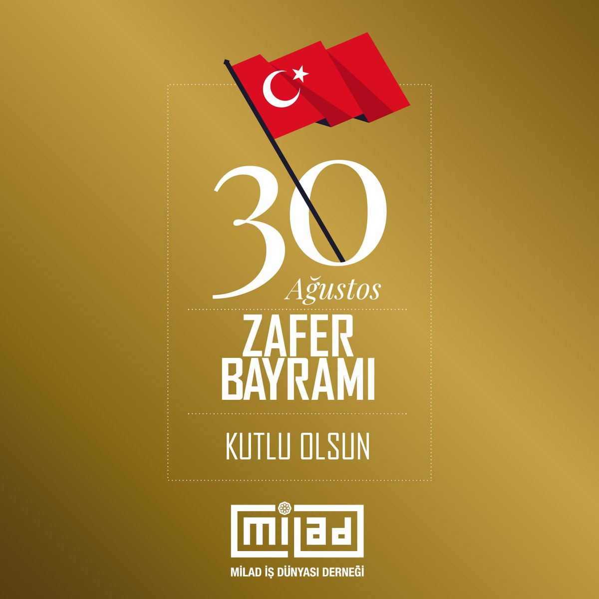 Bu vatanın teminatı olan tüm şehitlerimizi rahmetle, gazilerimizi minnetle anıyoruz. 30 Ağustos Zafer Bayramı'mız kutlu olsun.

#30AgustosZaferBayramı
