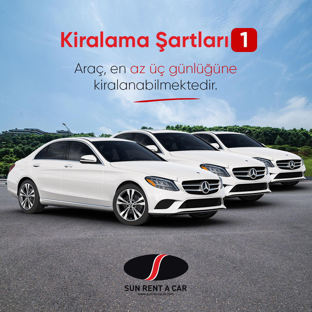 Kiralama Şartları 1: Araç, en az üç günlüğüne kiralanabilmektedir.
Rezervasyon için:
✅+90 392 227 23 03
✅sunrentacar.com
✅facebook.com/sunrentacarcyp/
✅instagram.com/sunrentacarcyp…
#sunrentacar #carfleet #rentacarcyprus #rentacar #carrental #KKTCkiralikaraç #kibrisaraçkiralama