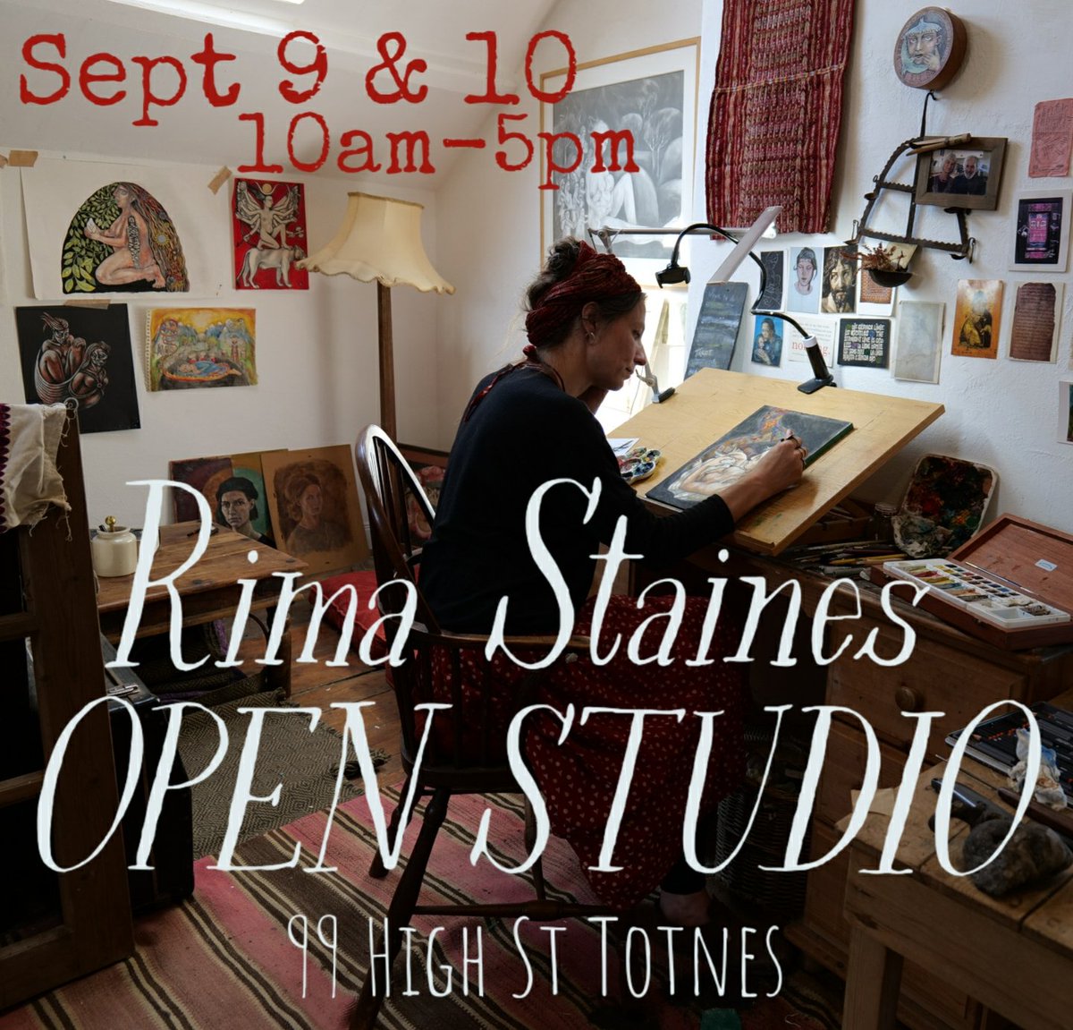 You're all invited! ❤️

#devonopenstudios #artistopenstudio #devon #contemporaryartist #artforsale #meetthemaker #meettheartist #totnes #ruralartist #openstudio #rimastaines