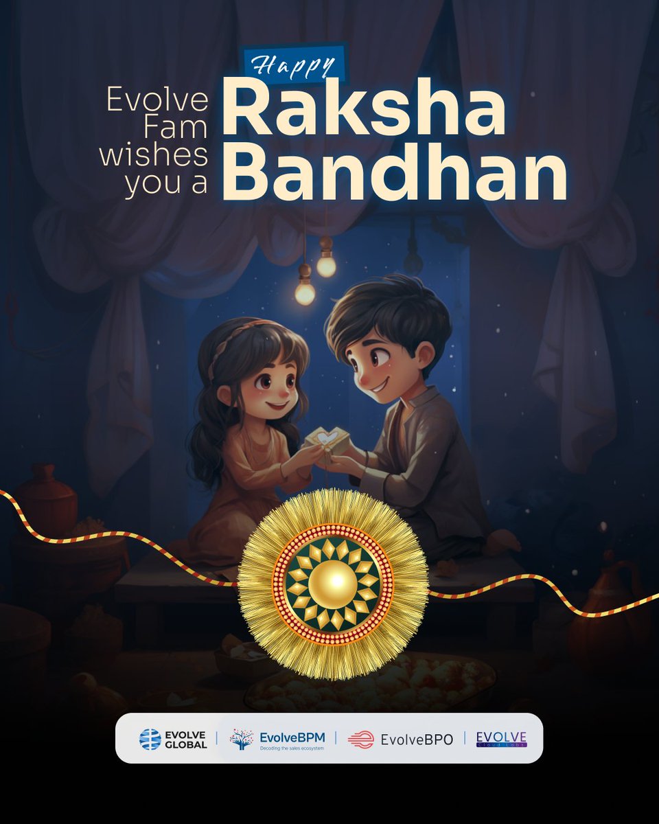 evolvebpm's tweet photo. Raksha Bandhan. 
A day of love, protection, and a bond that transcends time and distance. 

Today, we at Evolve Fam are celebrating this beautiful festival that honours the bond between siblings. 

But let's take a moment and think about it. https://t.co/56dmMvRpW8