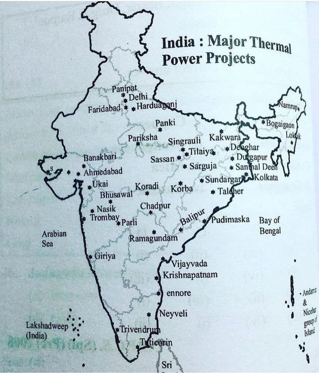 BORN4WIN's tweet photo. Major Thermal Power Projects in India. 

#ThermalPower #UPSC #TSPSC https://t.co/eamSCGmnHA
