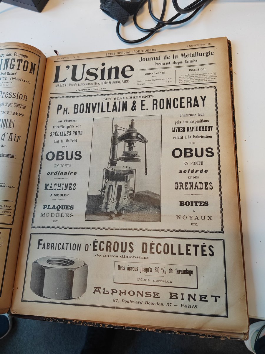 franckstassi's tweet photo. Dans @usinenouvelle en 1915, il y avait déjà les cours des métaux, pas mal de pub... #archives #presse #industrie https://t.co/B5x3xyiidp