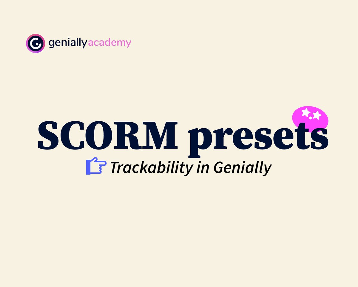 genially's tweet image. You can download your genially as a #SCORM package to use it in your LMS;  it&apos;s super easy and all it takes is a few clicks. Learn how: academy.genial.ly/course/view.ph…