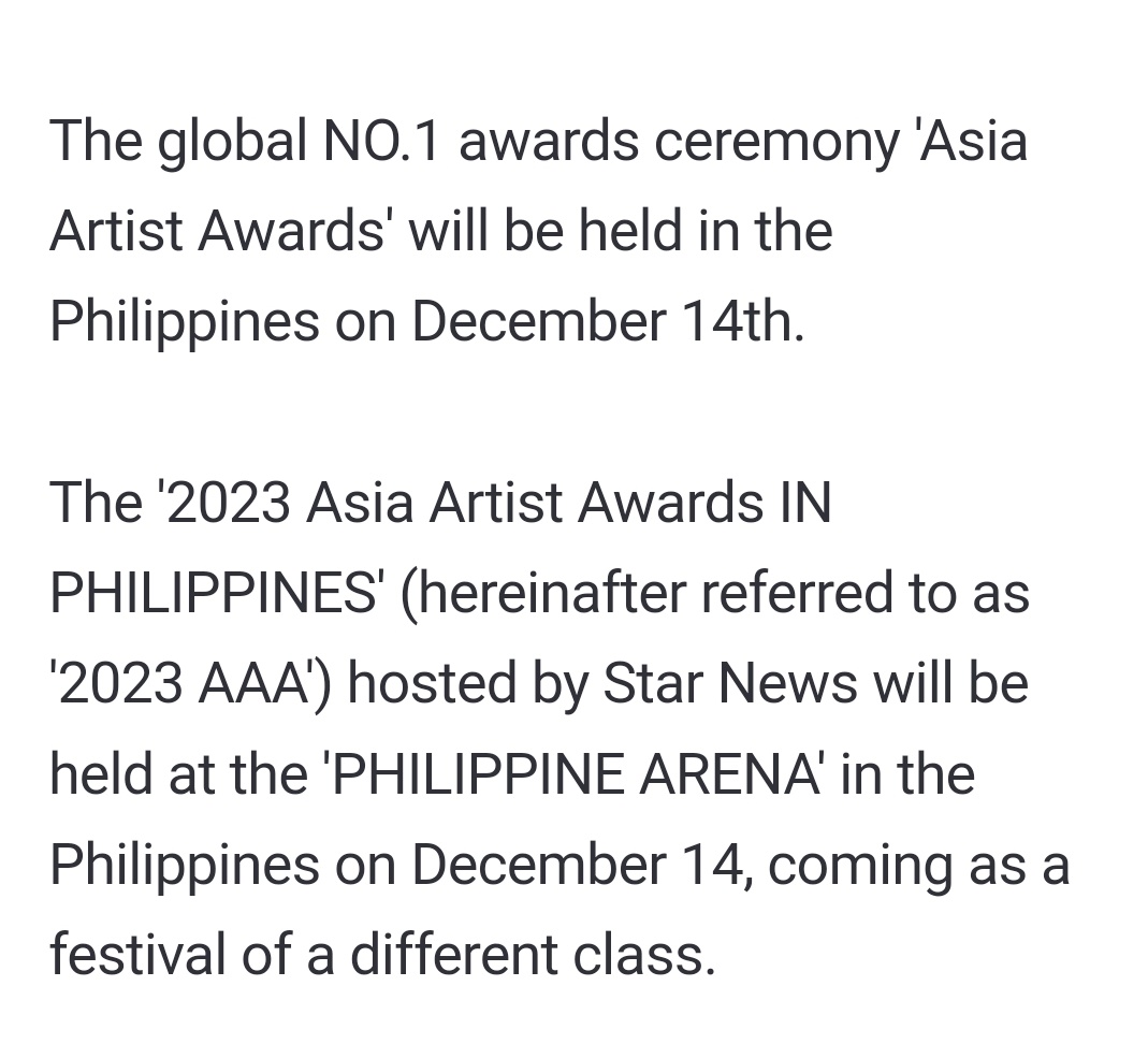 HyeongjunIsLife's tweet photo. 2023 Asia Artist Awards' will be held in Philippines on December 14th.
https://t.co/6LDgQQmOvL 

I need Cravity to be here 😭 https://t.co/512gYjgZ7b