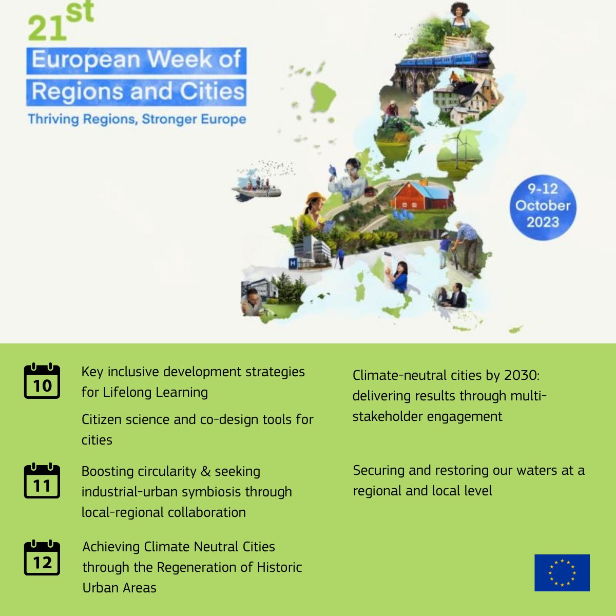 How the regeneration of historic urban areas can help to achieve climate-neutral cities? How to secure &amp; restore our waters? Why co-creation is important?

EU-funded projects will try to answer these and more questions at the #EURegionsWeek

Register now!🔗europa.eu/!qyHjGW