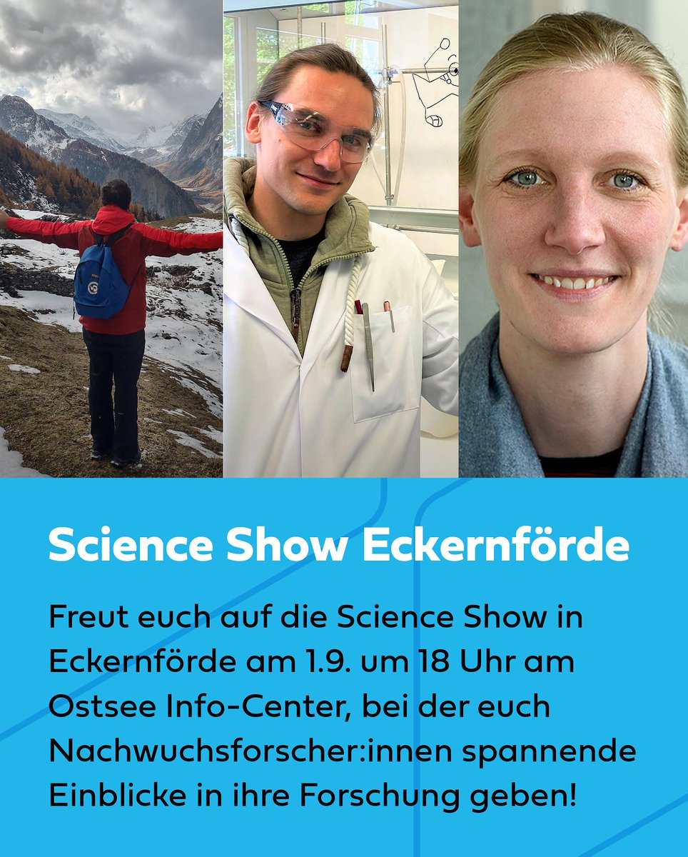 Zwei weitere Forscher, die am Freitag vortragen, sind Marco Bellomo und Clemens Lütjohann.
Marco erklärt, wie der Weltraum mit Physik untersucht werden kann.
Clemens zeigt, wie Zucker im Körper eine fundamentale Arbeit leistet.
Und Henrike Schmidt moderiert die Science Show!