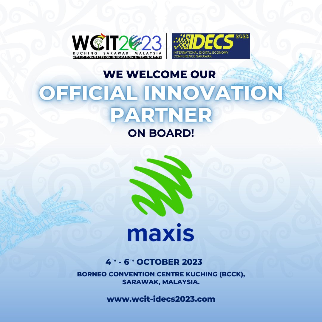 WCITIDECS2023's tweet image. We welcome Maxis Berhad as our Innovation Partner!

Maxis is the leading integrated connectivity provider in Malaysia providing a variety of high quality connectivity services encompassing voice, data, and solutions.

(cont)