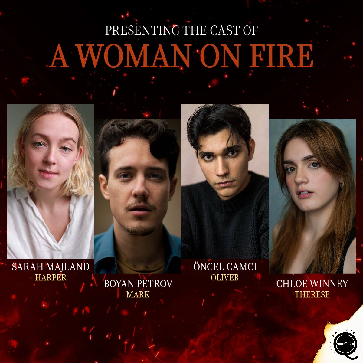 Cast Announcement!!!

All four recently graduated from East 15 Acting School, we are delighted to finally bring you the official cast of A Woman on Fire!

#offwestend #fringetheatre #londonfringe #londontheatre #whatsonlondon #newwriting #theatremakers #baronscourttheatre