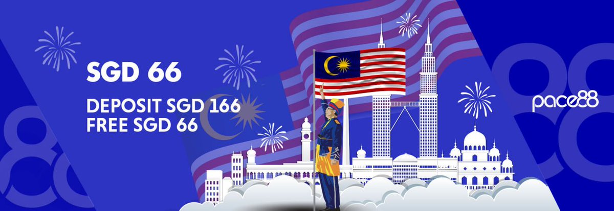 Pace88Official1's tweet photo. Malaysia National day promotion!

Deposit 166 free 66bonus x5 turnover 

Tonight midnight 12:00am start till 31/8 11:59pm
only casino &amp; slots

For MY and SG, new and existing customer only! https://t.co/41ErVw1Nq0