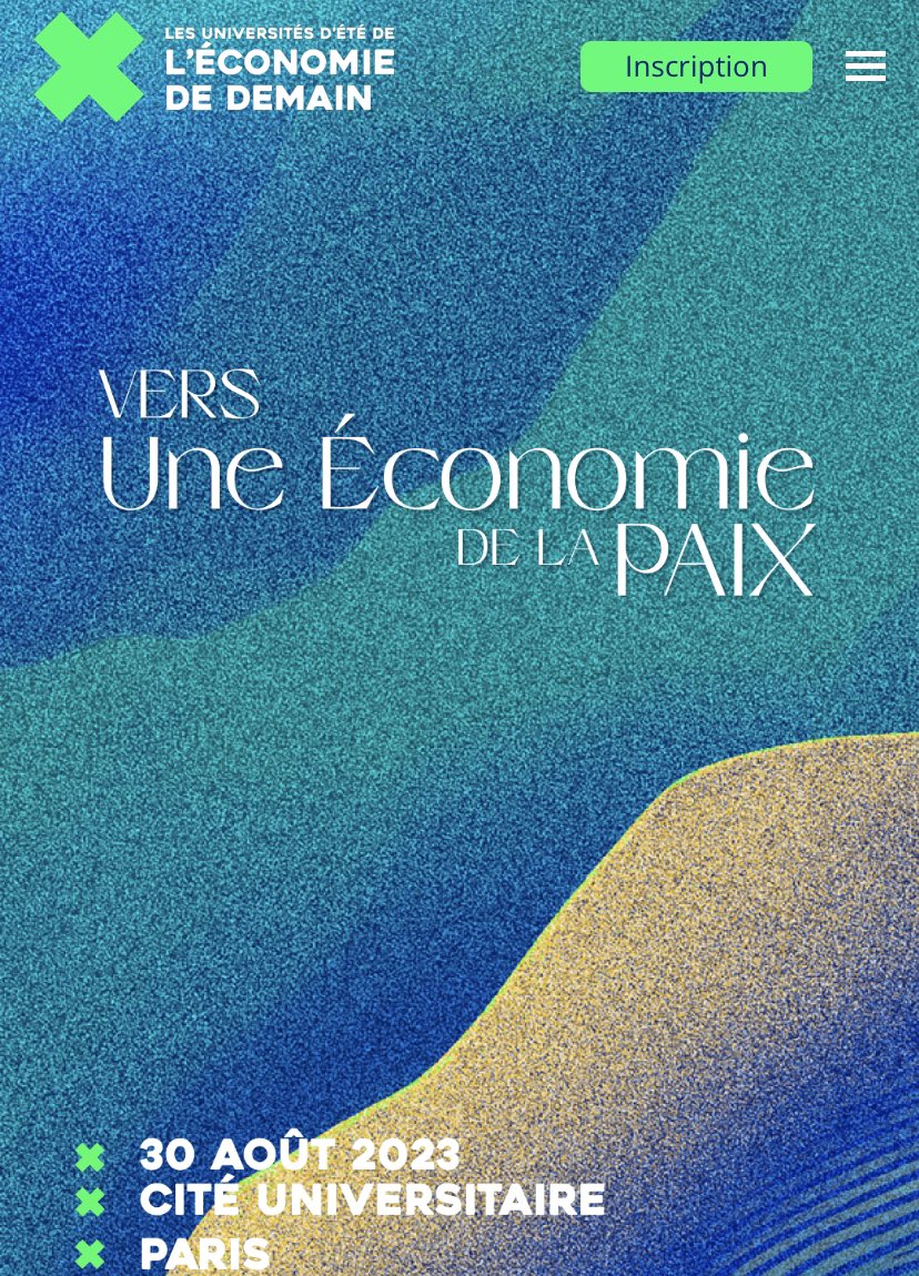 guillaumerotrou's tweet photo. Rien de tel que de participer aux universités d’été de l’économie de demain du @Mouv_ImpactFr avec @desEdesH pour capter l’énergie collective de tous ceux qui veulent accélérer la bifurcation du business as usual vers l’économie de la paix ! #UEDD2023 @GroupeEcocert #impact https://t.co/SXe5uSeVFs