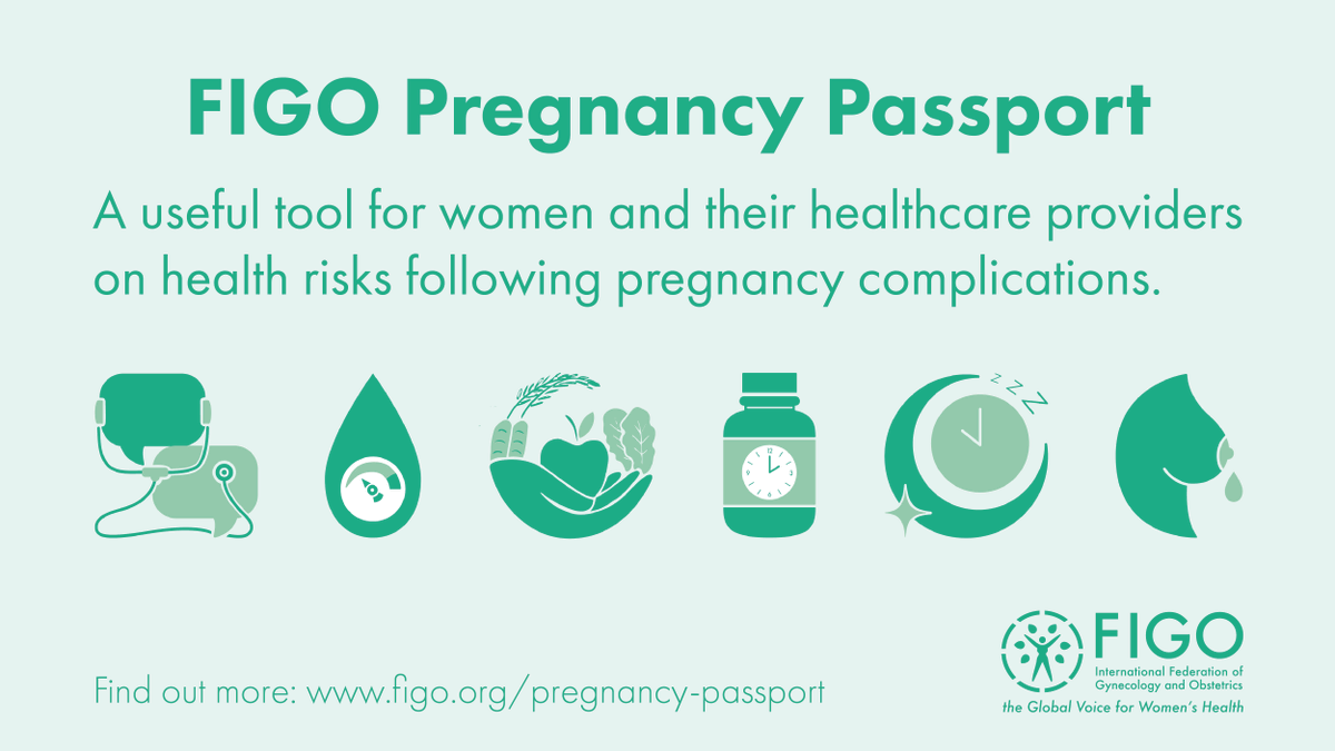 Published in @IJGOLive, the FIGO Pregnancy Passport is a tool for women and their healthcare providers to discuss and manage health risks following pregnancy complications. Find out more: ow.ly/Qn0050PnBmg