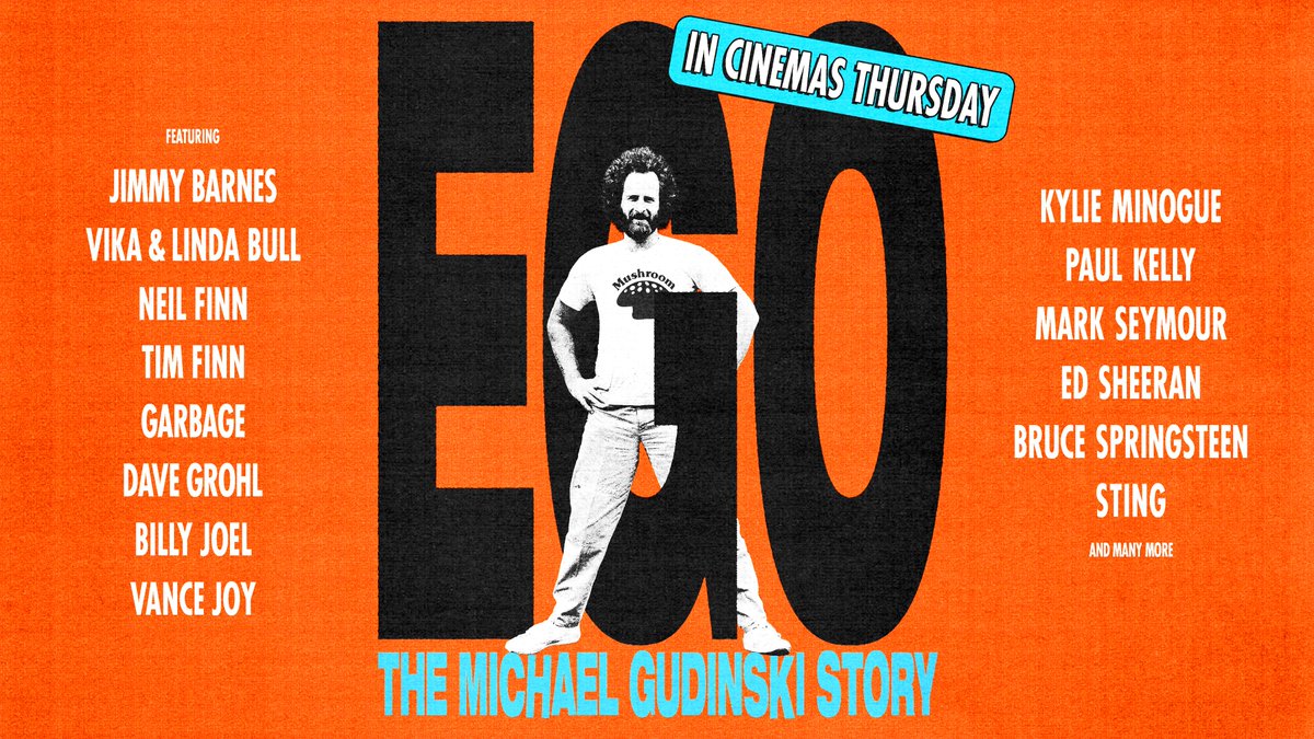 The excitement is building as the wait is almost over... Ego: The Michael Gudinski Story hits cinemas nationally from tomorrow, Thursday 31 August. 

Tickets are on sale now.

Locate your closest cinema here: flicks.com.au/movie/ego-the-…
@Mushr00mstudios 
#EgoFilm