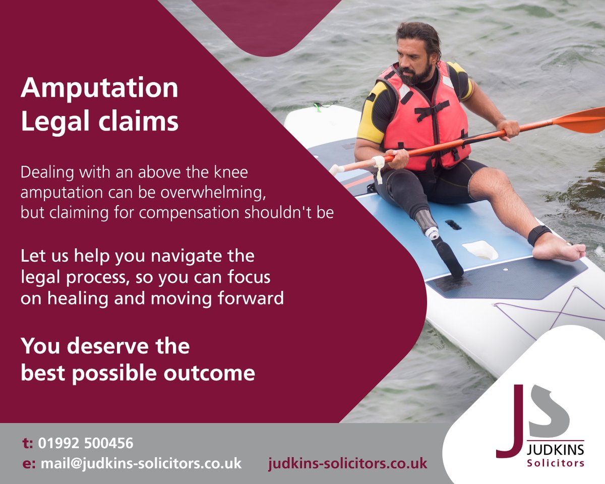 ow.ly/RK4450OZLC4 Amputation can be life-changing, but you don't have to go through it alone. 
#severeinjury #covvi #prosthetics #prosthesis #prosthetist #amputation #limbloss #limbdifference #bionic #amputeelife
#legalhelp #accidentlawyer #personalinjurylawfirm #injurylaw