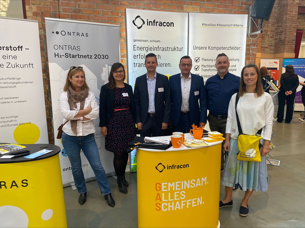 Gemeinsam mit unseren Kolleg*innen der #INFRACON sind wir heute beim 3. Mitteldeutschen #Wasserstoff|kongress und freuen uns auf den Austausch!