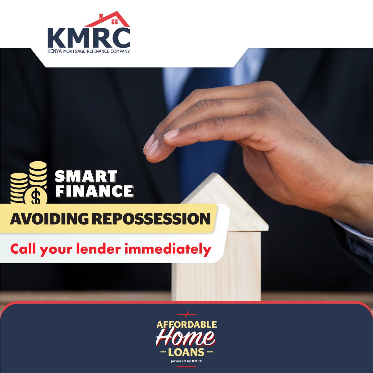 kmrc_co's tweet image. When you experience financial challenges and are unable to make your home loan repayments, do not hesitate to contact your bank or SACCO to discuss the situation and come up with an amicable solution. kmrc.co.ke  #AffordableHousingKE #KMRC #SmartFinanceTips