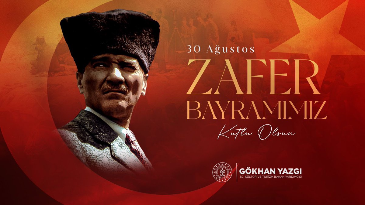 Milletimizin tüm yokluklara rağmen, büyük bir azim ve kararlılıkla yürüttüğü mücadelenin sembolü olan 30 Ağustos Zaferi’nin yıl dönümünde başta Gazi Mustafa Kemal Atatürk olmak üzere tüm şehitlerimizi rahmet ve minnet ile anıyorum. 🇹🇷